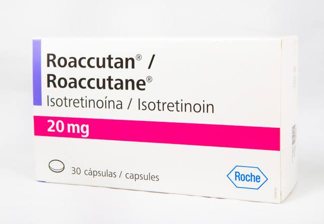 Roaccutane - embalaža zdravila, ki vsebuje izotretinoin za zdravljenje aken